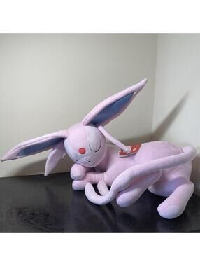 Jazwares Pokemon Espeon Sleeping Plush 18" Plush New with Tags